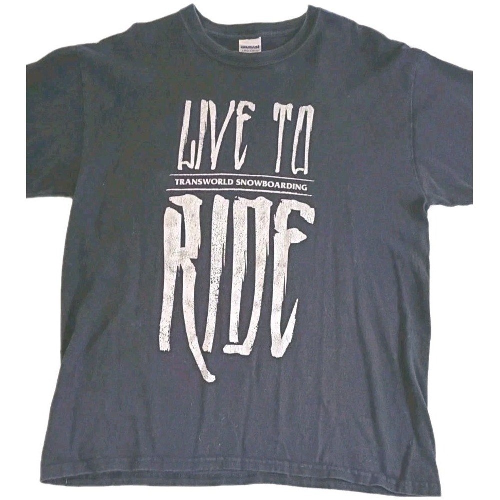 Transworld Live To Ride T-Shirt Large Snow Skate Surf Vintage Y2K